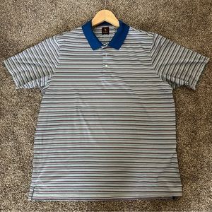 Taylor Byrd 3XLT Men’s Striped Polo Shirt